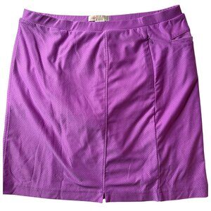 Monterey Club Womens Skort Purple Polyester/Spandex L 12-14